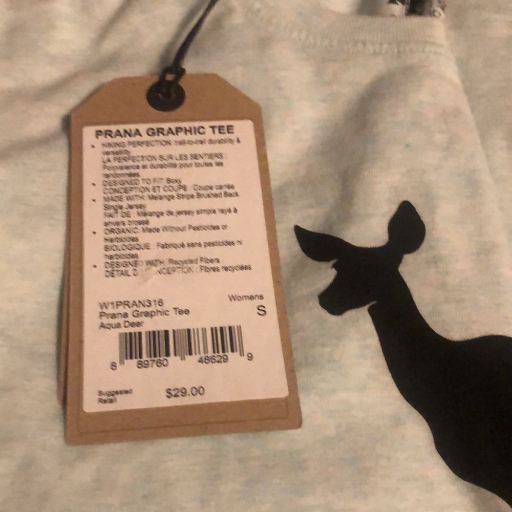 Prana oh deer graphic tee NWT - Picture 2 of 3